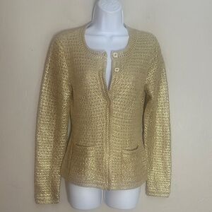 Elie Tahari Gold Women's Cardigan